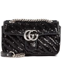 gucci marmont sequin bolsa