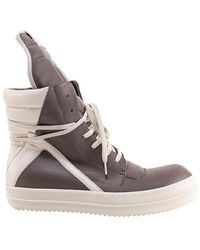 high top trainers brown