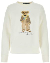 Polo Ralph Lauren - Polo Bear-printed Ccrewneck Sweatshirt - Lyst