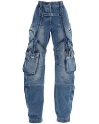 Off-White c/o Virgil Abloh - Off- Cargo Jeans With Harness Details - Lyst