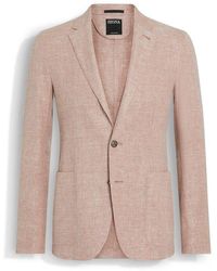 ZEGNA - Long Sleeved Single-Breasted Blazer - Lyst