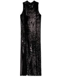 Atlein - Sequin Embellished Sleeveless Maxi Dress - Lyst