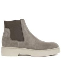 Santoni - Round Toe Ankle Boots - Lyst