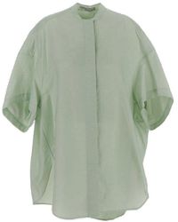 Stella McCartney - Short-sleeved Tunic Shirt - Lyst