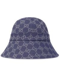 Gucci - Logo-plaque Cotton-blend Bucket Hat - Lyst