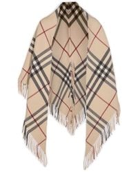 Burberry - Archive Beige Wool Cape - Lyst