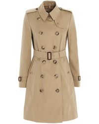 Burberry Chelsea Heritage Mid-length Trench Coat - Natural