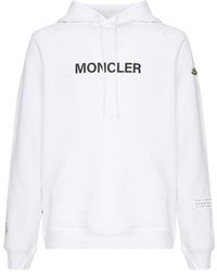 【MONCLER】x FRGMT Cartoon Logo Cotton フーディ ホワイト MONCLER FRAGMENT - Cartoon logo hoodie | Leam Roma - Luxury