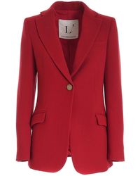 L'Autre Chose Single Buttoned Jacket - Red