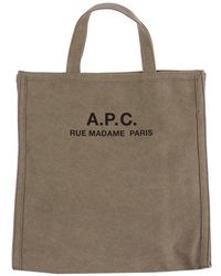 A.P.C. Recovery Shopping Tote Bag - Brown
