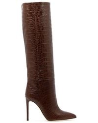 Paris Texas - 105 Mock Croc Leather Knee-High Boots - Lyst