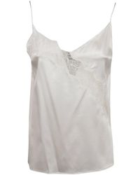 Pinko - Lace Panelled Camisole Top - Lyst