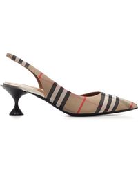 Burberry Slingback Court Shoes 8010964 - Multicolour