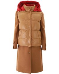 Burberry Coat With Removable Vest - Multicolour