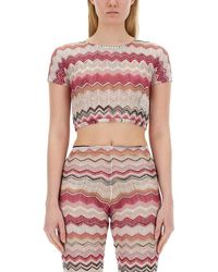 Missoni - Top Cropped - Lyst