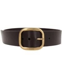 Loewe - Logo Engraved Buckled Belt - Lyst