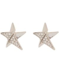 Ferragamo - Star Crystal Embellished Earrings - Lyst
