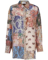 Zimmermann - Shirt In Silk - Lyst