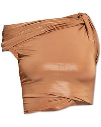 Rick Owens - Sienna Twisted Cropped Top - Lyst