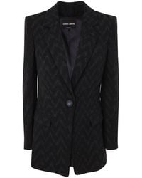 Giorgio Armani - Single Breasted Blazer - Lyst