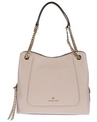 Michael Kors Lillie Large Chain Shoulder Tote Bruin