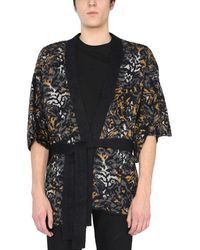 Saint Laurent - Jacquard Knit Kimono - Lyst