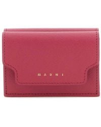 Marni - Tyrian Leather Wallet - Lyst