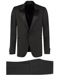 Lanvin Wool And Mohair Two Piece Suit - Black