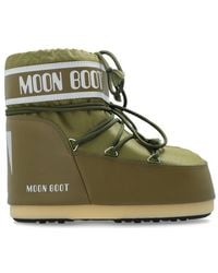 Moon Boot - Icon Logo Printed Lace-up Boots - Lyst