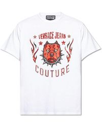 Versace Jeans Couture - Printed T-shirt - Lyst