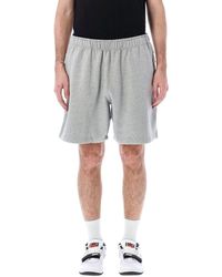 Nike - Solo Swoosh Embroidered Fleece Shorts - Lyst
