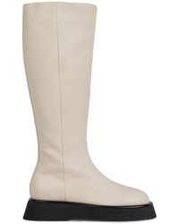 Wandler Side-zip Knee High Boots - Natural