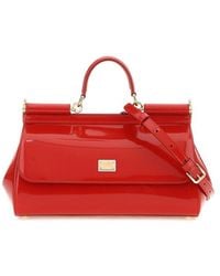 Dolce & Gabbana - Patent Leather Medium New Sicily Bag - Lyst