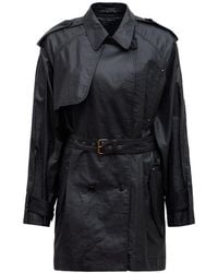Isabel Marant - Franny Animal Print Trench Coat - Lyst