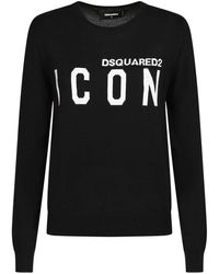 DSquared² - Icon Logo Knitted Jumper - Lyst