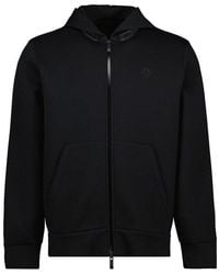 Moncler - Logo Patch Zip-Up Hoodie - Lyst