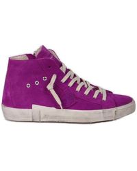 Philippe Model - Logo Patch High-top Sneakers - Lyst