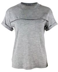 Brunello Cucinelli - Short-sleeved Crewneck T-shirt - Lyst
