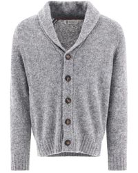 Brunello Cucinelli - Alpaca And Wool Cardigan With Raglan Sleeves - Lyst