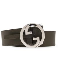 Gucci - Leather Belt With Logo - Lyst