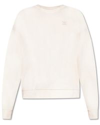 adidas Logo-embroidered Crewneck Sweatshirt - White