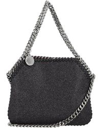 Stella McCartney Glitter Mini Shoulder Bag - Black
