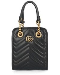 Gucci - GG Marmont Mini Tote Bag - Lyst