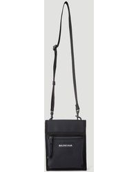 Balenciaga Explorer Pouch Crossbody Bag - Black