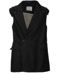 Societe Anonyme - Double-breasted Denim Vest - Lyst