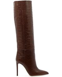Paris Texas - 105 Mock Croc Leather Knee-high Boots - Lyst