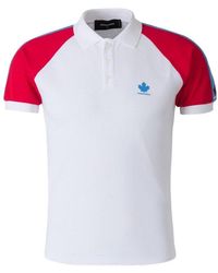 DSquared² - Logo Detailed Short Sleeved Polo Shirt - Lyst