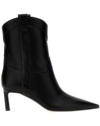 Sergio Rossi - Guadalupe Pointed Toe Ankle Boots - Lyst