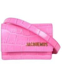 waist bags and bumbags Mens Bags Belt Bags Jacquemus Cotton Logo-plaque Belt Bag for Men 