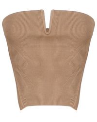 Dion Lee - Angled Ribbed Strapless Bustier Corset - Lyst